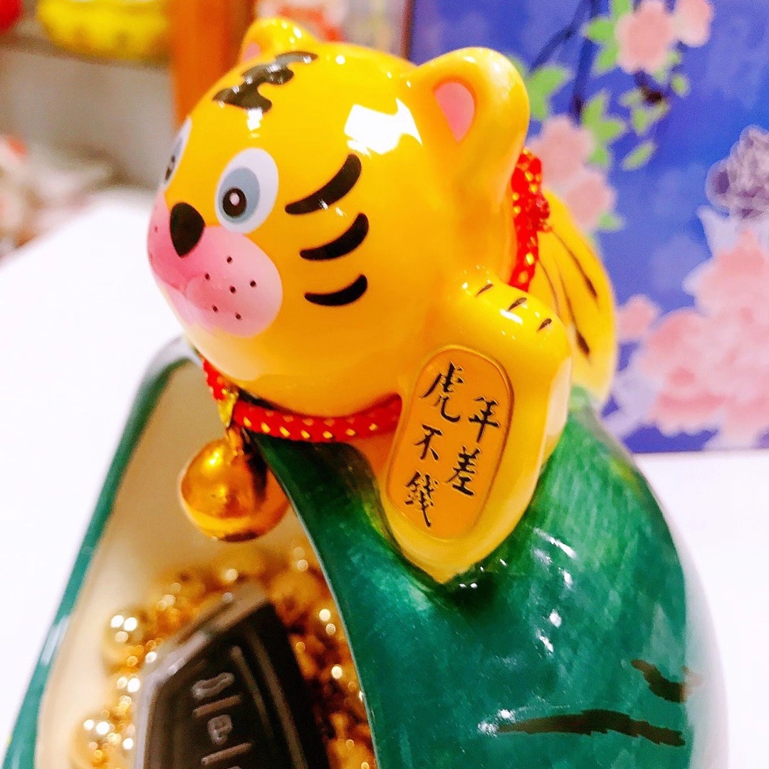 Personalizado Tigre año entrada clave de almacenamiento decoración tienda recepción decoración creativa Tigre regalo de inauguración