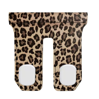 Car hanging – Alloy Car Glove Box - abs-double-hook-leopard-yellow-suede-passenger-hook-manufacturer-dropshippinglabelinglaser-printing-available