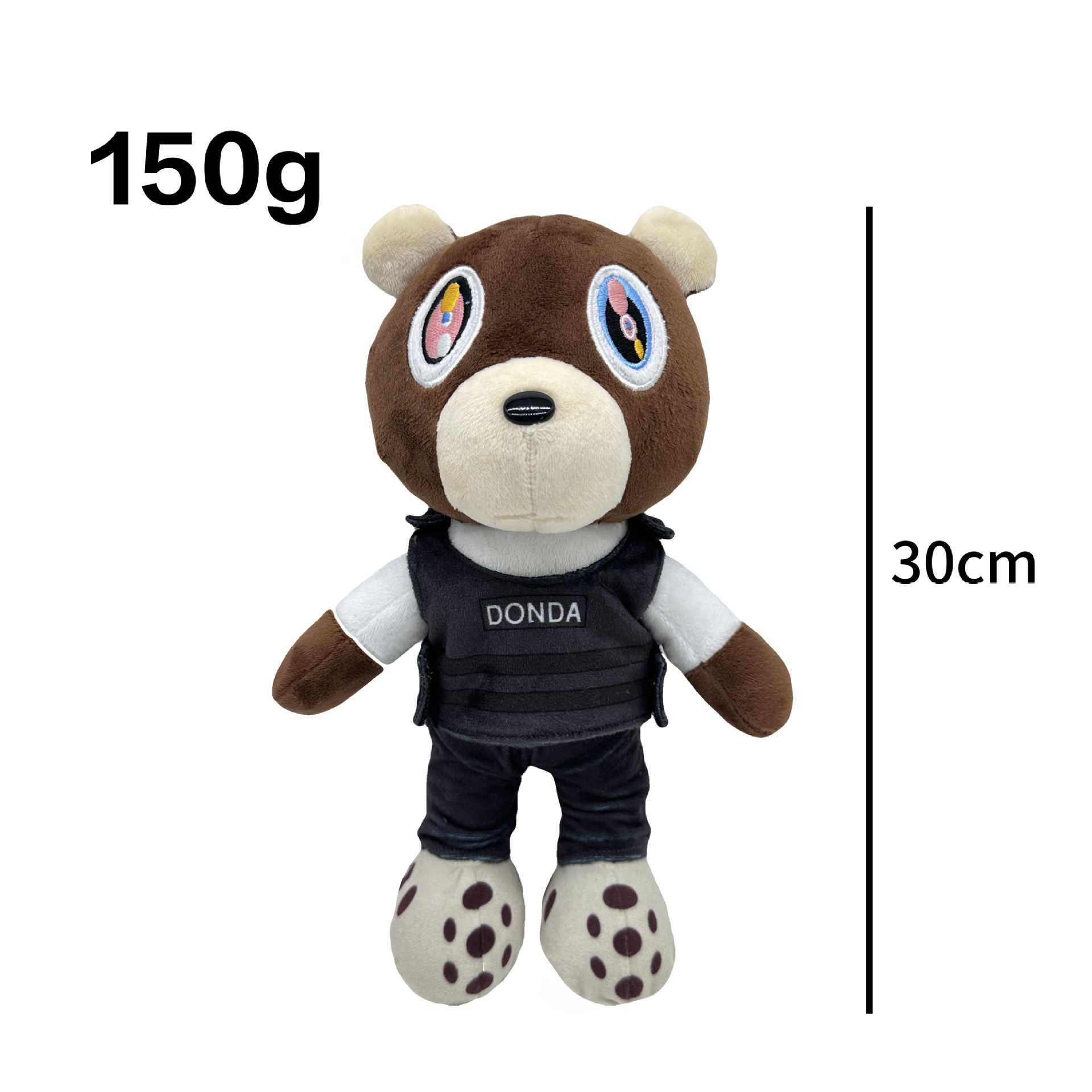 Transfronterizo nuevo oso de peluche Kanye oso de peluche mismo oso de peluche muñeca de juguete