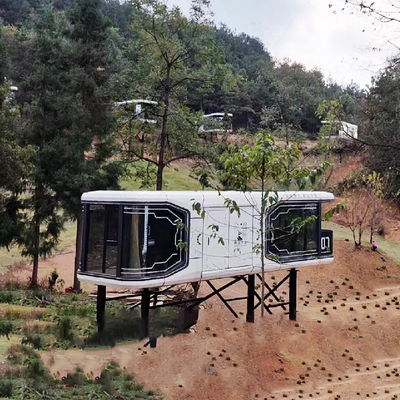 30 metros cuadrados de espacio de camping cápsula Villa chino simple granja pequeño patio estrellado cielo casa B & B empresa de ingeniería municipal