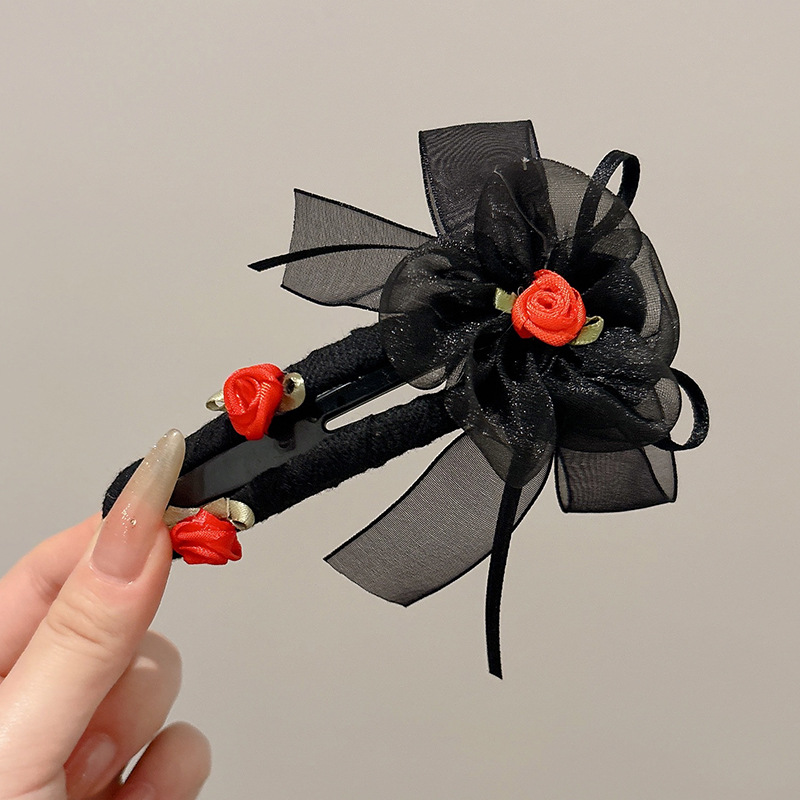 Gran arco clip de cabello de alta sensación clip de boca de pato nuevo clip de captura de cabeza de mujer temperamento clip de tiburón clip de cabello