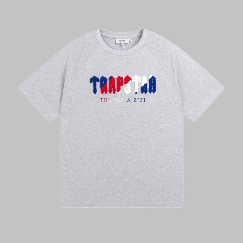 Comercio exterior transfronterizo Trapstar Arco Iris letras gradiente toalla bordado de manga corta Camiseta niebla calle pantalones cortos traje