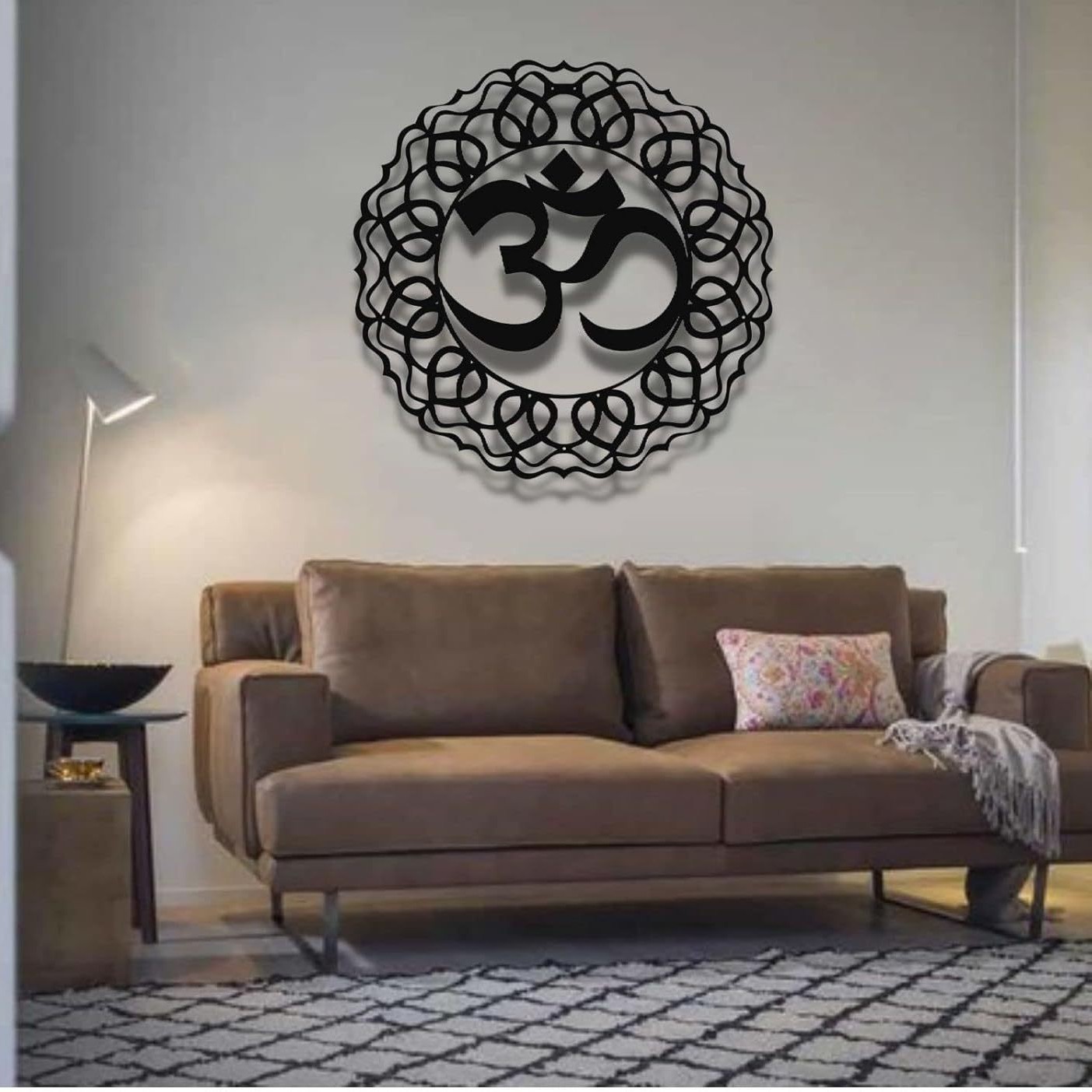 HC224 pared metálica transfronteriza OM decoración Namaste metal yoga pared, metal mandala pared decoración