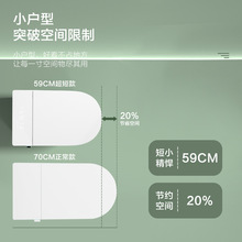 厂家直销智能马桶虹吸即热式小户型58cm长全自动无水压限制坐便器