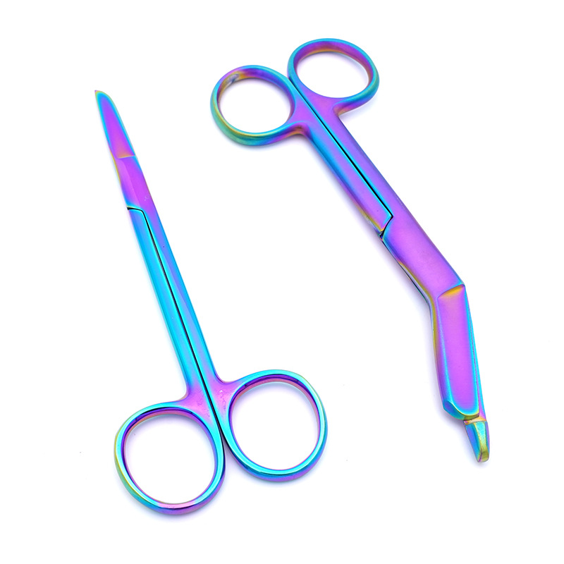 acero inoxidable cirugía médica vendaje tijeras de tejido quirúrgico ocular tijeras de capacitación experimental de estudiantes ortopédicos tijeras de yeso