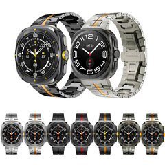 Samsung watch8 Ultra2 アイアンマン ステンレススチールストラップ Watch8 クラシックメタルウォッチストラップに適しています。