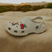 oroccs粤欲沙滩明星洞洞鞋白色平底软底透气防滑沙鞋平跟休闲减震