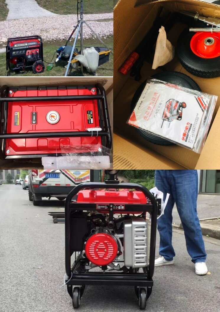 Ito Power 7Kw Gasoline Generator Trolley Mobile Yt7800Dce-2/Yt7800Dce3-2