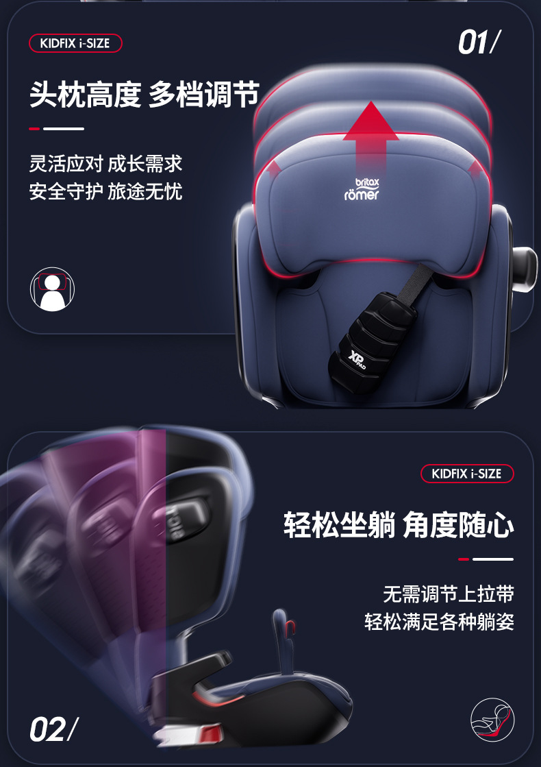 [Brand Source] Baode | Suitable for Kaidi Knight Pro Child Safety Seat for Children Aged 3-12 Years Old.