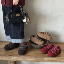 卡皮巴拉超火可爱童鞋秋冬季儿童运动鞋女童板鞋加绒男童丑萌鞋子