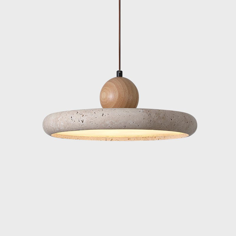 Solid Wood Yellow Travertine Personalized Creative Round Ufo Dining Room Pendant Light Wabi-Sabi Style Led Bar Counter Tea Room Dining Table Lamp Solid Wood Yellow Travertine Personalized Creative Round Ufo Dining Room Pendant Light Wabi-Sabi Style Led Bar Counter Tea Room Dining Table Lamp