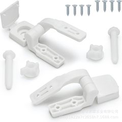 【越境専用】トイレ部品 プラスチック製ヒンジ部品パック 交換部品 ボルト、ネジ、ナット付き