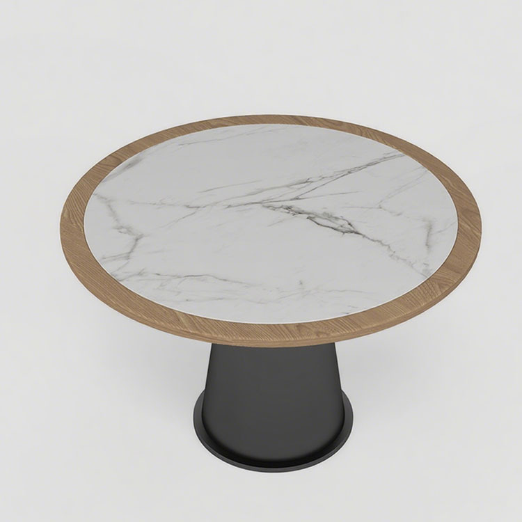 Sofá de asiento de tarjeta semicircular para restaurante occidental, restaurante de hotpot personalizado, restaurante de barbacoa, restaurante de restauración, mesa y silla de madera maciza de vidana tejida