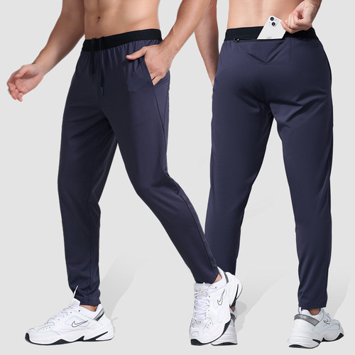 Men's sports trousers spring and autumn new knitted casual fitness pants outdoor running basketball quick-drying trousers