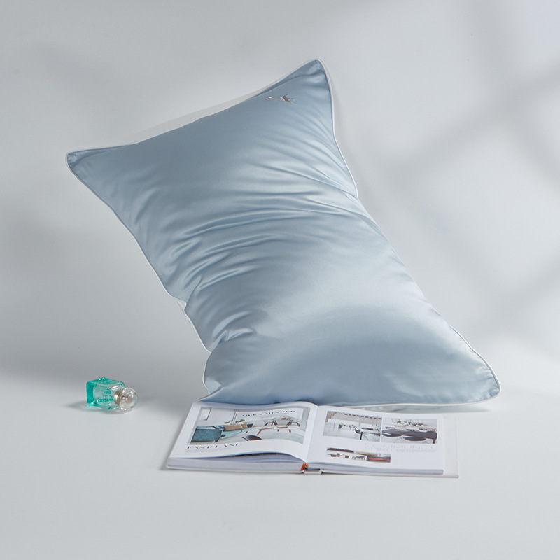 両面シルク100% 绢糸枕カバー19 mベッド枕カバーロゴ枕カバー外国貿易卸売り