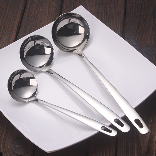 304 stainless steel hot pot colander soup shell soup colander long handle soup spoon large public spoon spoon porridge porridge spoon