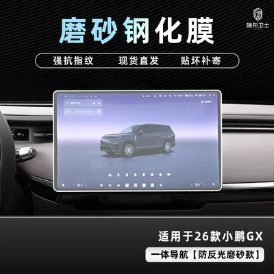 Car interior film – Suitable for 26 Models of Xpeng - 26-models-of-xpeng-gx-anti-reflective-navigation-9k-fine-frosted-anti-fingerprint-tempered-film