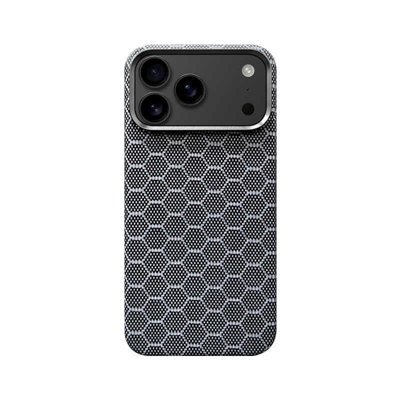 适用苹果17Air凯夫拉手机壳iphone17Promax芳纶纤维17磁吸保护套|undefined
