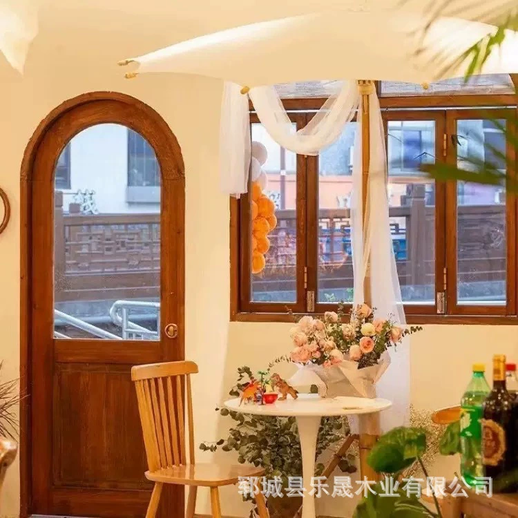 Окно старого дуба рама цельная древесина раздвижное окно в стиле Wasabi B&B ретро окно