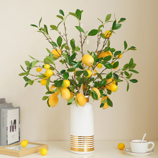 Fresh artificial lemon tree, photography props, home decor