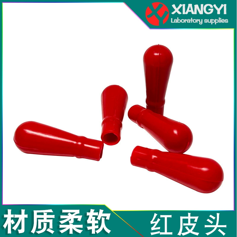 Утолщенная латексная крышка Красная кожаная головка Латексная силиконовая головка Стеклянная капельница Всасывающая головка Резиновая всасывающая головка для использования в химической лаборатории