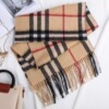 Autumn and winter classic Explosive money lattice 100% Cashmere scarf fashion Versatile Plush scarf Shawl wholesale