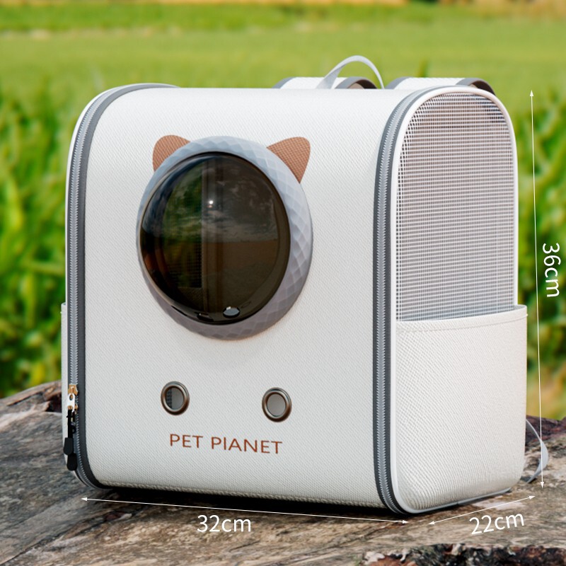 猫バッグスペースカプセルバックパック大容量ペットバックパックスクールバッグポータブル外出猫と犬抗ストレス猫ケージ|undefined