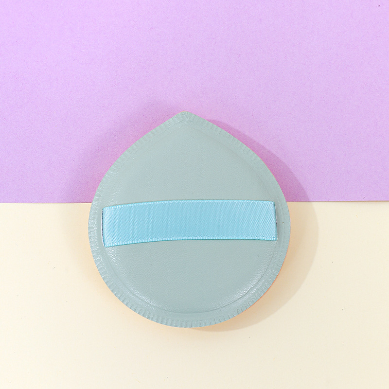 Fábrica personalizada de 100 puntos de polvo de algodón pulpa de cuero maquillaje suave esponja herramienta de maquillaje impresión de logotipo