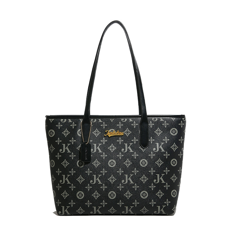 Bolsa de impresión retro para mujeres 2025, nueva moda de gran capacidad de bolsas de compras de viaje, bolsas de computadora, bolsas de hombro y brazo