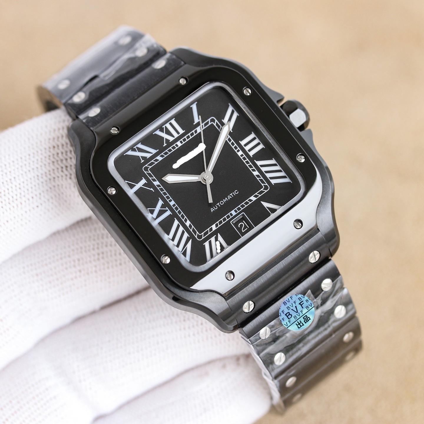 Fábrica transfronteriza af kajiashan dushi relojes de pareja mecánicos totalmente automáticos relojes de acero fino aguja azul a la parrilla comercio exterior al por mayor