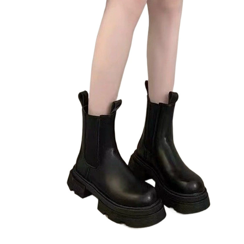 Winter warm boots platform, chelsea for leisure