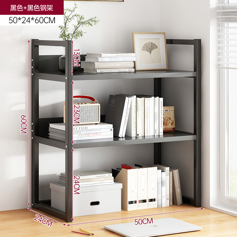 Estante simple de escritorio estante de almacenamiento de escritorio de oficina de hierro forjado pequeño estante de almacenamiento de escritorio de dormitorio de estudiantes