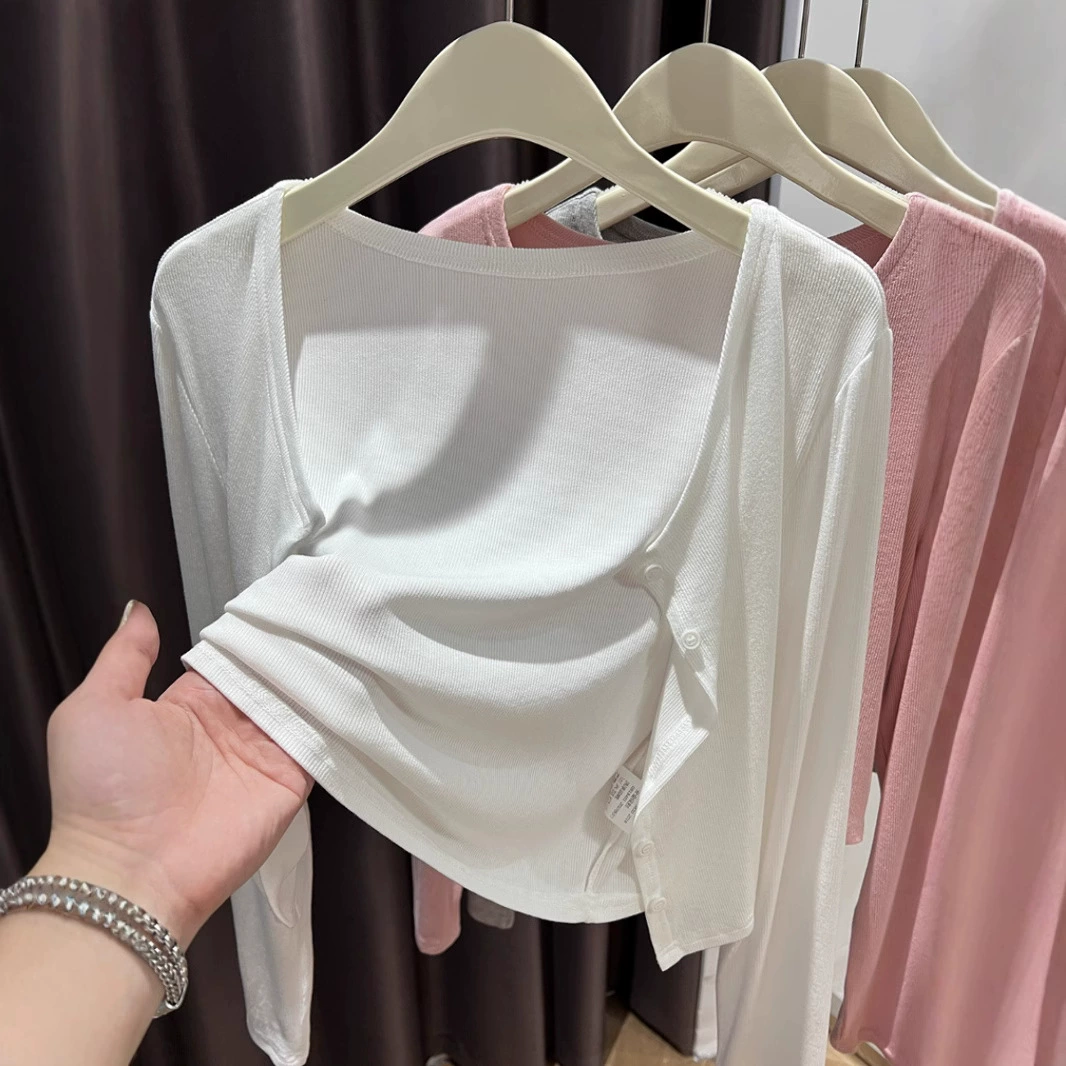 Вязаный тонкий кардиган, slips dress, куртка летняя осенняя, стиль высокого качества