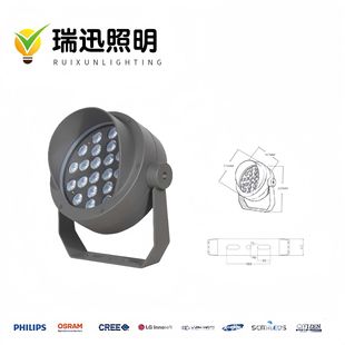Factory direct sales 18W24W27W outdoor waterproof LED high-power projection light tree colorful round projection light