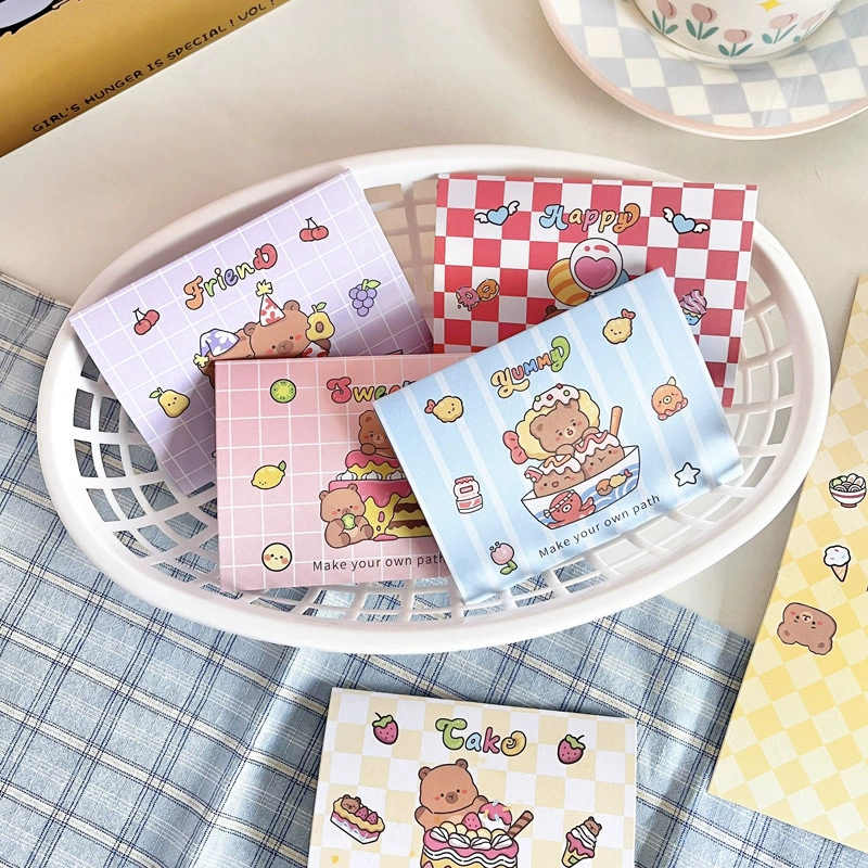 But we must do proper translation. Wait input: 'Faithful lovers scene postcard happy selling machine series of creative cute hand account materials greeting cards'.