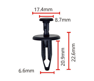 Empuje aplicable del depósito del líquido refrigerador del Jeep-tipo hebilla B205 OE del localizador: 6501925 10134407