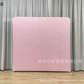 亚马逊外贸双面展示快幕秀广告展架签到处落地便携海报铝合金架