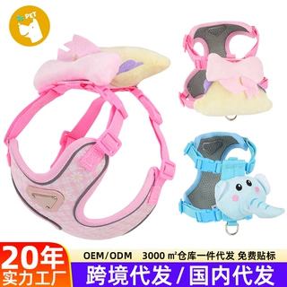 狗狗牵引绳泰迪牵引绳比熊胸背带狗绳子中小型犬遛狗绳宠物用品