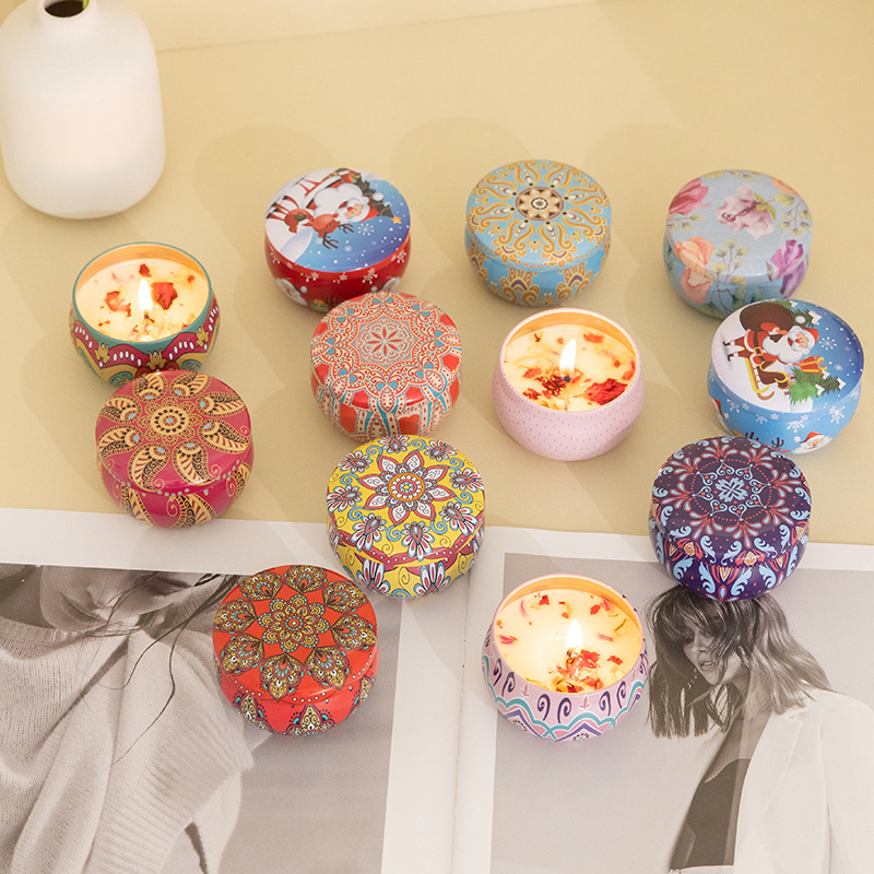 Wholesale Dried Flower Scented Candle Deodorizing Helper Fragrance Set Coconut Smokeless Candle Fragrance Accompanying Gift Box