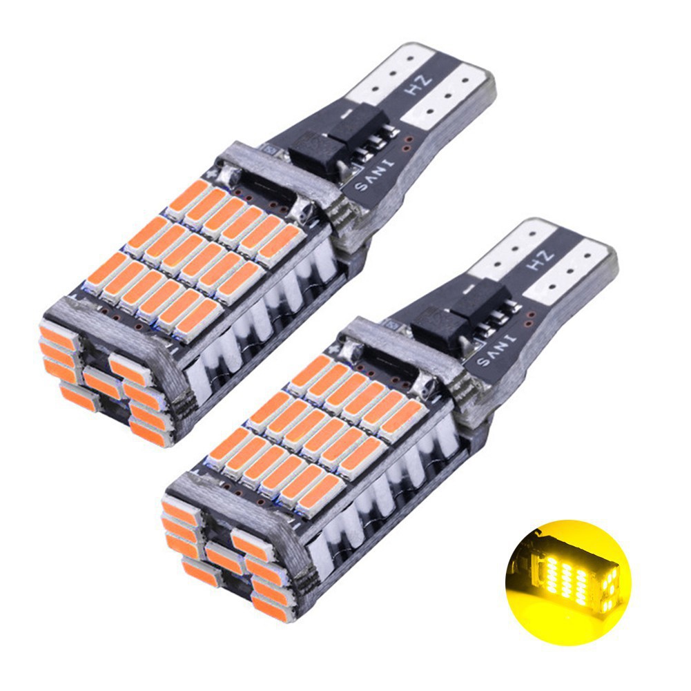 Luz de marcha atrás del coche T15 4014 45smd decodificación electrodeless resaltar marcha atrás luz señal CANbus luz de freno image 6