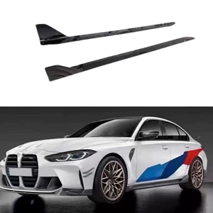 Bmw M3/M4 G80/G82 Yan Ətəklər, Yan Spoilerlər, Arxa Lip Parlaq Qara Kiçik Dəst