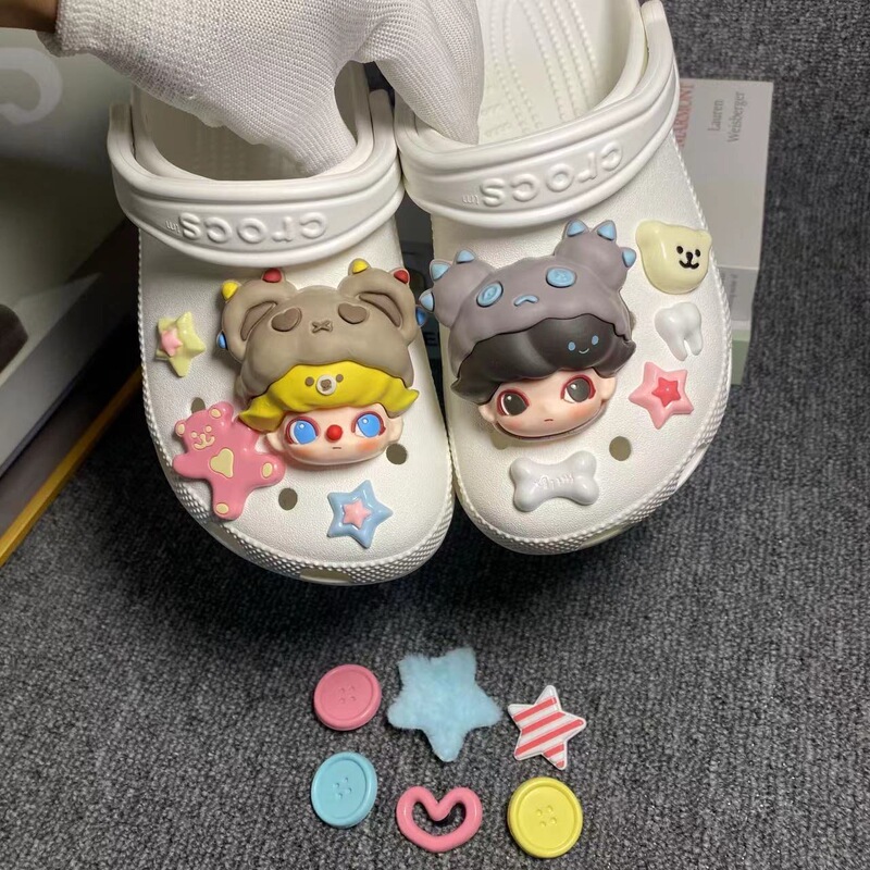 バブルマート 3D アクセサリー立体人形下駄取り外し可能な靴花靴バックルかわいいパーソナライズされたバックルイン|undefined