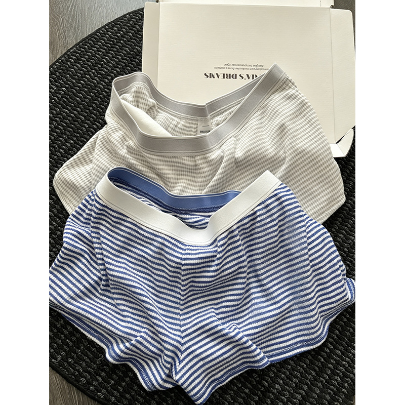 American-style color-blocked letter stripe sports pajama shorts for women, new summer slim-fit home shorts, casual walking pants American-style color-blocked letter stripe sports pajama shorts for women, new summer slim-fit home shorts, casual walking pants