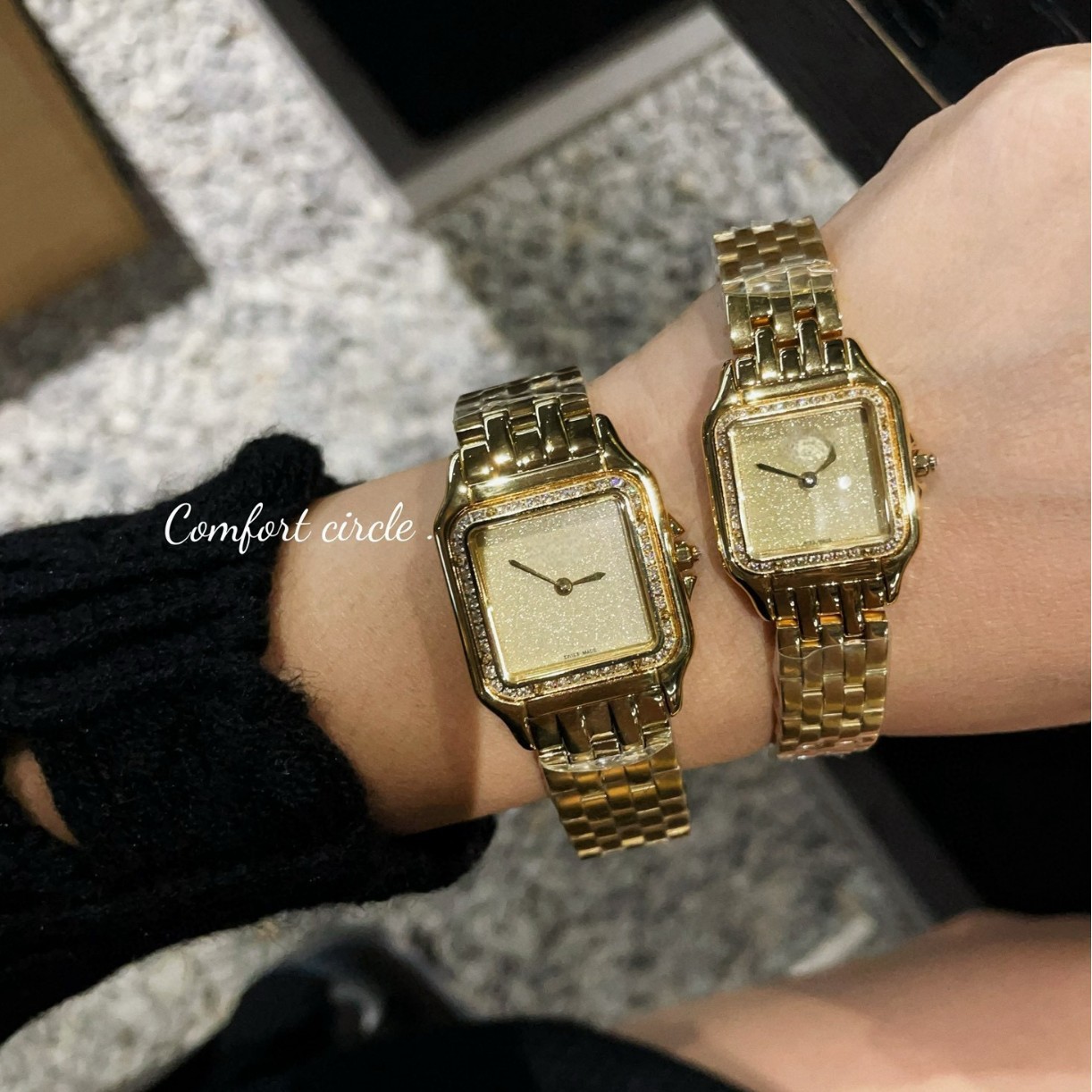 Fashionable classic retro square quartz women's watch stainless…