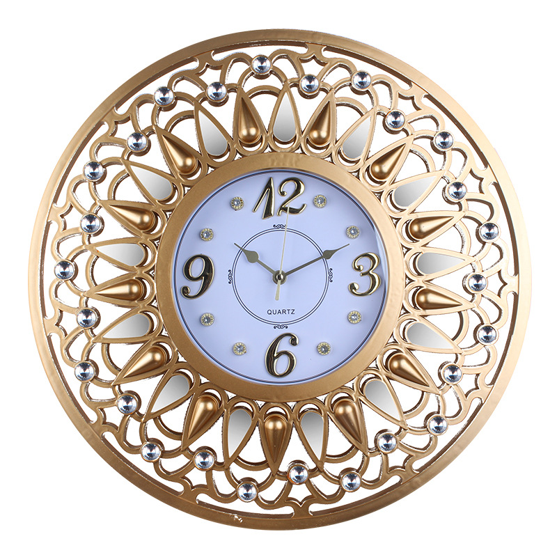 Reloj de pared decorativo retro para hogar, marco digital con diseño estereoscópico, reloj de cuarzo de escaneo preciso hueco