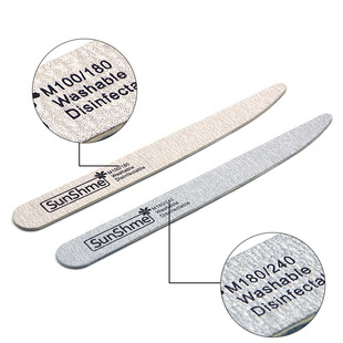 100/180 Ultra-thin Nail Sand Strip Sanding Strip Double-sided Edge Nail File Thin Zebra Rubbing Strip