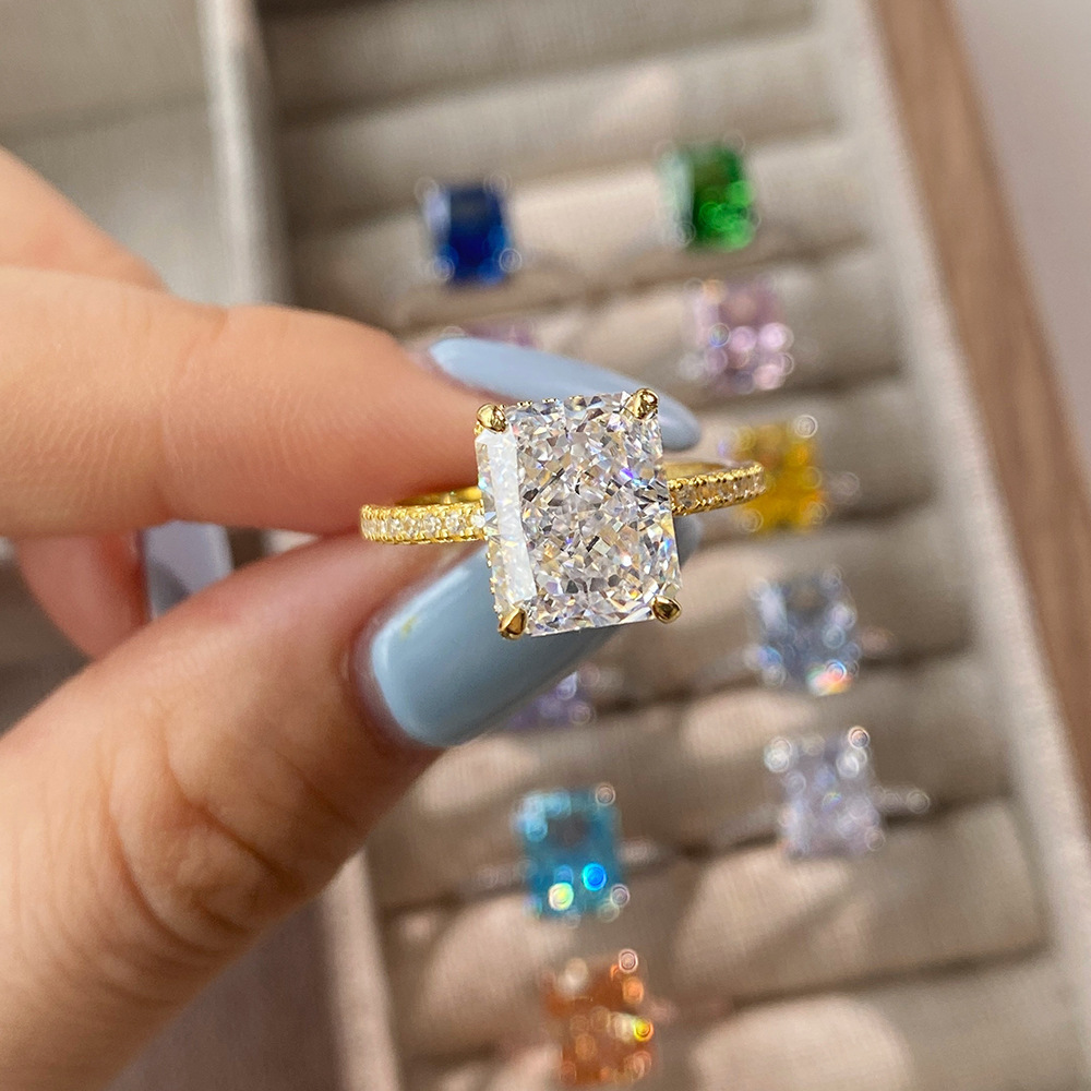 10g Weight Zircon Inlay Material Rings Classification 6, 9 Ring Size 1 Piece Quantity Holiday, Daily Occasion 925 Sterling Silver Material Geometric Pattern Women's Gender Plating Design Elegant, Luxurious, Simple Style Style 925 Sterling Silver Zircon Geometric Rings 15