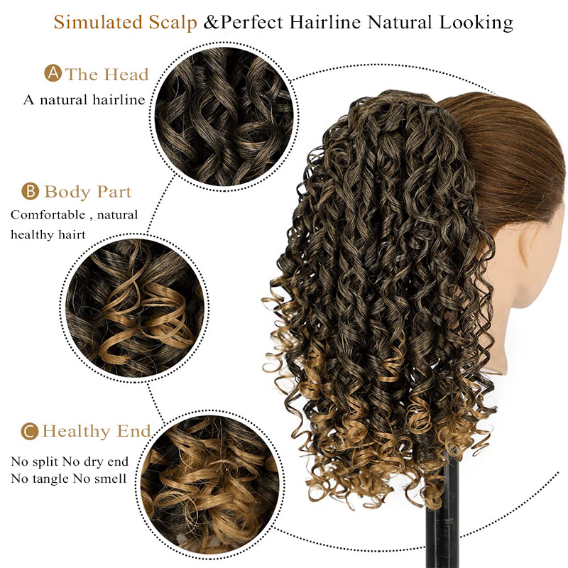 Women's African Style Casual Carnival Street High Temperature Wire Long Curly Hair Wigs display picture 2