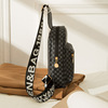 Chest bag, universal belt bag, storage system, one-shoulder bag, business version, crocodile print