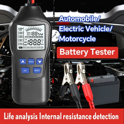 Intelligent Battery Tester High-Precision 12V24V Battery Tester Battery Car Oil Car Lead-Acid Battery Test